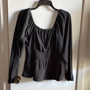 Madewell grey knit top Sz L